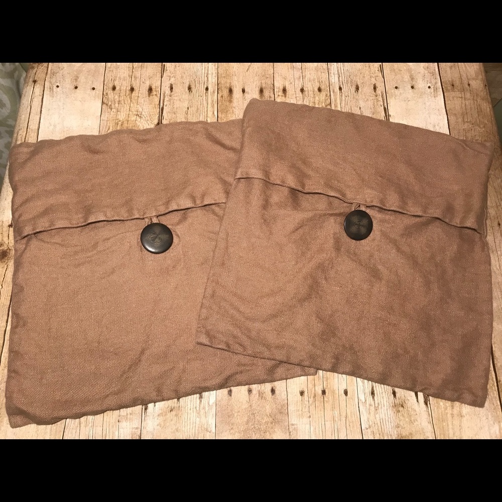 Pottery Barn linen throw pillow covers 18x18